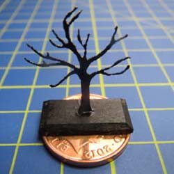 Black Jewellery Tree with Rectangular Base